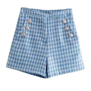 Tweed High waist Shorts